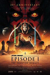 Star Wars Episode 1 The Phantom Menace 25th Anniversary Movie Poster